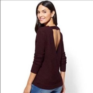 New York & Company Envelope Back Sweater